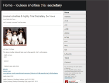 Tablet Screenshot of loulees-shelties.com